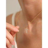 Luminous Aura Cross Necklace