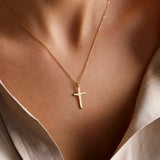 Divine Radiance Cross Necklace