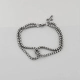 Men’s Stainless Steel Cross Bracelet