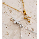 Precious Shine Cross Necklace