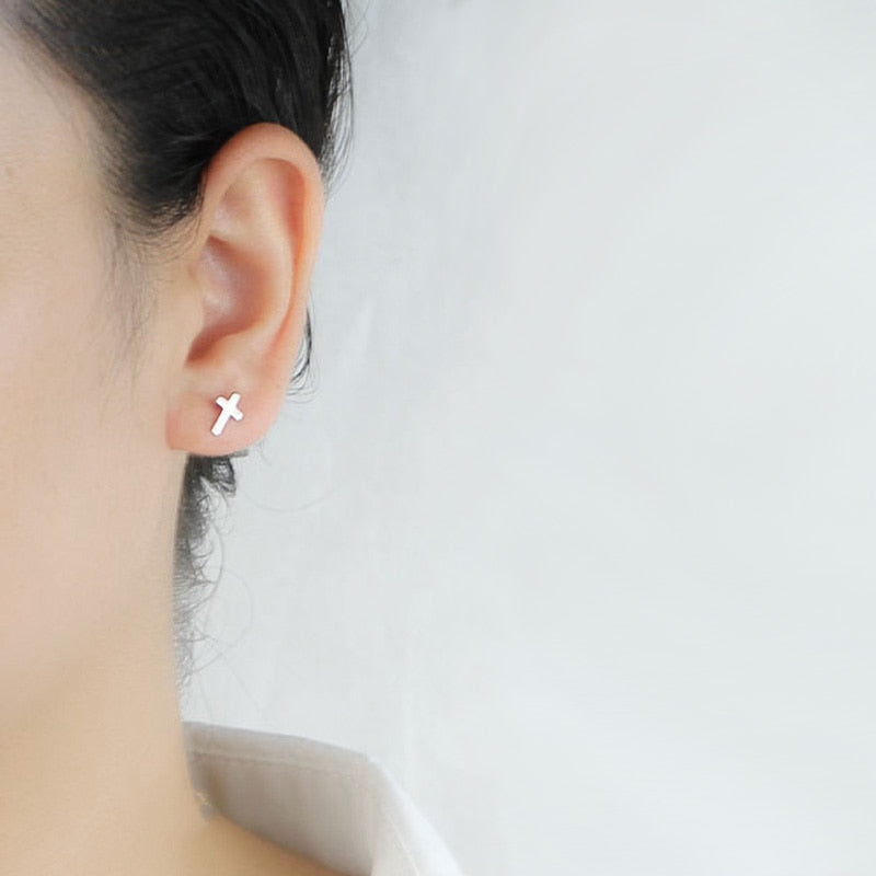 Cross-Shaped Earrings