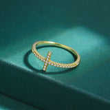 Diamond Cross Ring