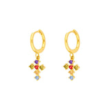 Colorful Cross Earrings