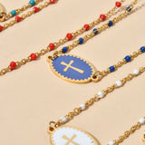 Celestial Elegance Cross Necklace