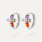 Cross Hoop Earrings