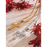 Precious Shine Cross Necklace