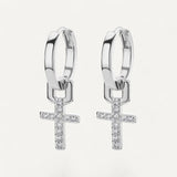 Shining Cross Earrings
