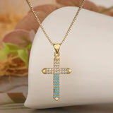 Golden Prestige Cross Necklace