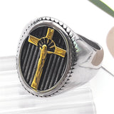Jesus Cross Signet Ring