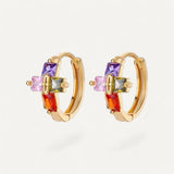 Cross Hoop Earrings