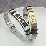 Bracelet Croix pour Homme Chaîne Large