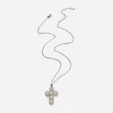 Cross Necklace with Crystals