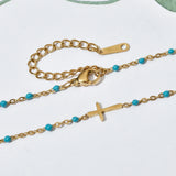 Cross Pendant Choker Necklace