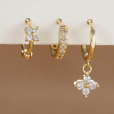Sacred Shine Cross Earring Set