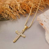 Golden Prestige Cross Necklace