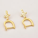 Dangling Cross Earrings