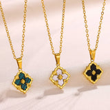 Clover Cross Necklace
