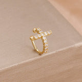 Sparkling Cross Earrings