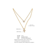 Double Shine Cross Necklace