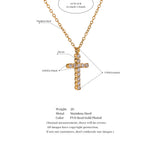 Luminous Aura Cross Necklace