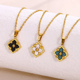 Clover Cross Necklace