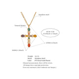 Golden Harmony Cross Necklace