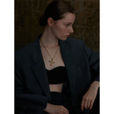 Golden Harmony Cross Necklace