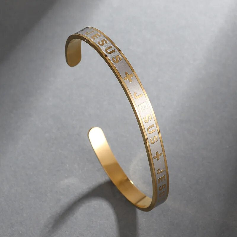 Cross Bangle Bracelet