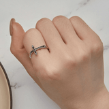 Gothic Silver Cross Ring
