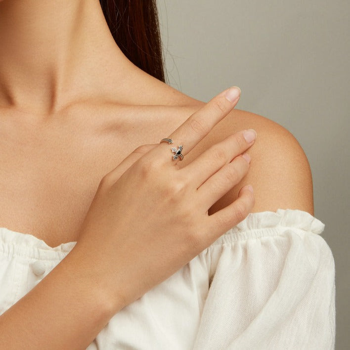 Gothic Love Cross Ring