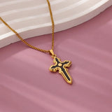 Dark Elegance Cross Necklace