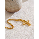Radiant Gold Cross Necklace