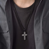 Black Diamond Cross Necklace