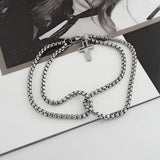 Men’s Stainless Steel Cross Bracelet