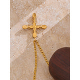 Golden Harmony Cross Necklace