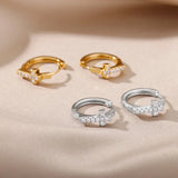 Cross Hoop Earrings