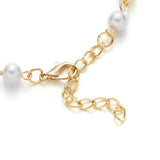Mother-of-Pearl Bead Bracelet with Cross Pendant