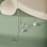 Silver Cross Necklace for Women