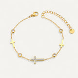 Shiny Cross Bracelet