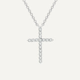 Fine Crystal Cross Necklace