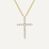 Fine Crystal Cross Necklace