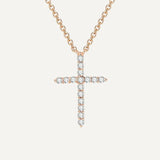 Fine Crystal Cross Necklace
