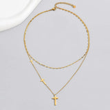 Trinity Cross Necklace