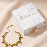 Gold Multi-Layer Cross Bracelet