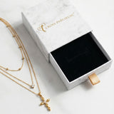 Elegant Layered Cross Necklace