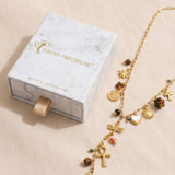 Cross Charm Lariat Necklace