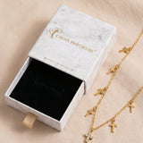 Multi Charm Cross Necklace