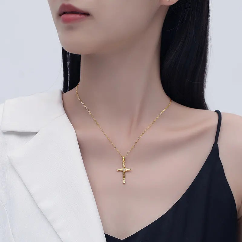 Heart Cross Necklace