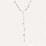 Cross Charm Lariat Necklace