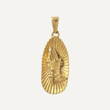 Radiant Religious Medal Cross Necklace